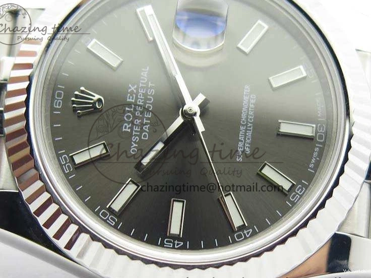 A3235 Bracelet Jubilee 228238 1:1 Stick Noob DateJust SS On Edition Gray Markers Dial Best 0304